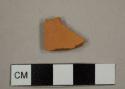 Unglazed red earthenware sherd