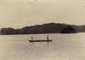 Two men in canoe