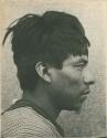 Facial profile portrait of Tepehuane man