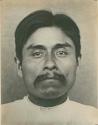 Frontal facial portrait of Huastec man