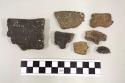 Fragments of pottery