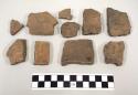 Fragments of pottery