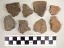 Fragments of pottery