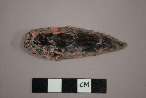 Chipped stone projectile point, ovate