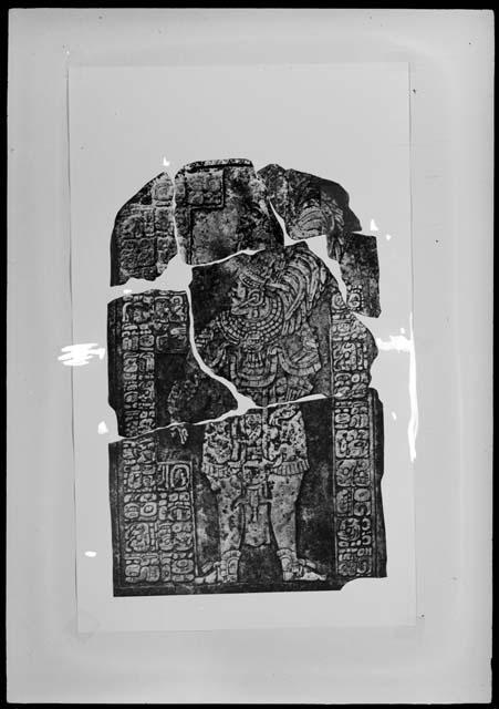 Stela 1 from Aguateca , photograph