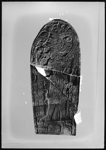 Stela 4 from Machaquila , photograph