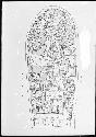 Stela 4 from Machaquila , drawing