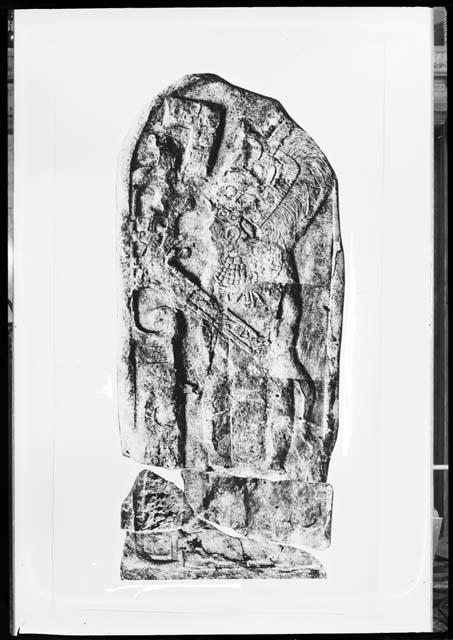 Stela 12 from Machaquila , photograph