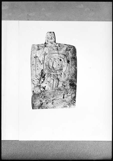 Stela 13 from Machaquila , photograph