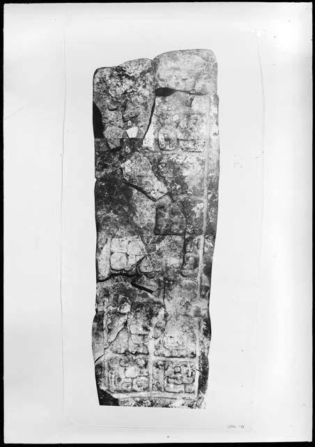 Stela 12 from Seibal , photograph