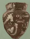 Large ceremonial vase with mythological figures from Nasca.