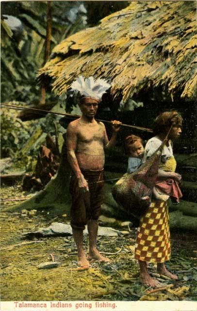 Talamanca Indians going fishing