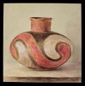 Pastel drawing. Ceramic vessel.