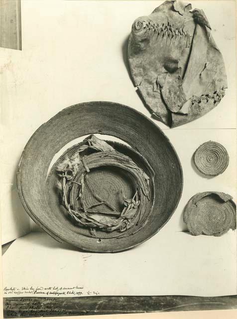 Baskets and Skin bag found with Mummy