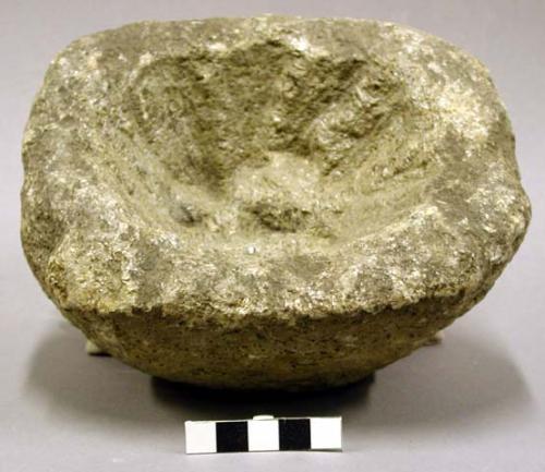 Ground stone bowl, steatite