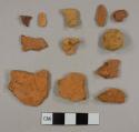 Brick fragments, including some handmade fragments