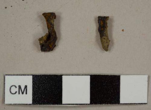 Iron fragments, possibly nail fragments