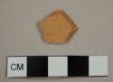Red earthenware sherd with no glaze remaining