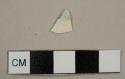 Pearlware sherd with blue-on-white decoration