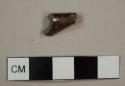 Jackfield-type stoneware rim sherd to a hollowware vessel