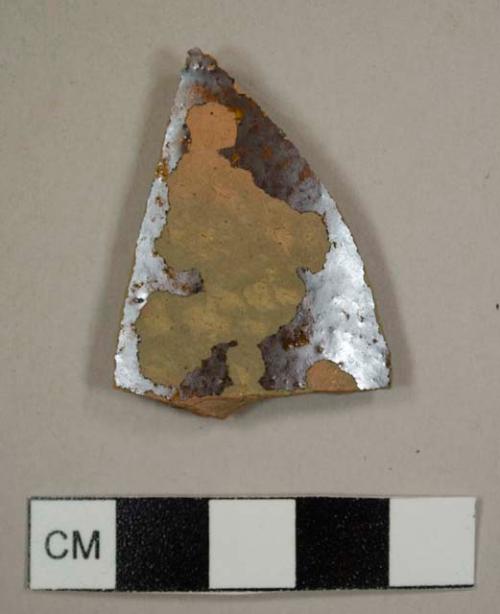 Lead-glazed red earthenware sherd