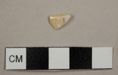 European porcelain sherd with orange staining