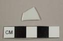 Asian porcelain rim sherd, possibly to a saucer