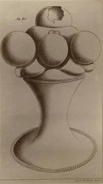 Illustration of oddly shaped sculpture