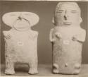 Two human figures of clay