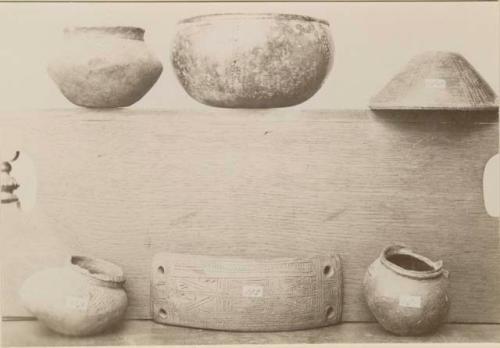 Small jars and ornamental object