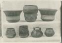 Collection of pottery vessels