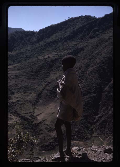 Boys against mountains - Ethiopia