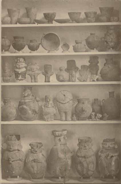 Collection of pottery