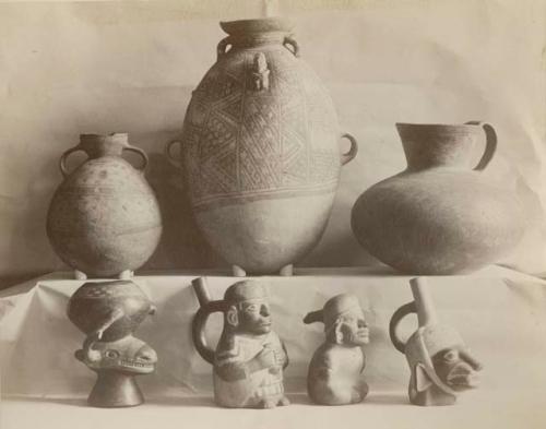 Collection of pottery