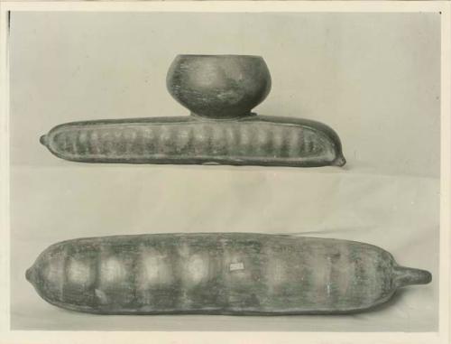 Pottery seed pod vessels