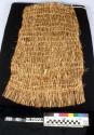 Woman's apron. Double apron style (2 pieces: front & back) of twined sage bark.