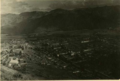 View of Cuzco from hill