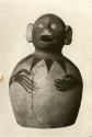Ceramic vase with monkey head