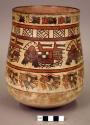 Pottery beaker jar (Nazca B style)