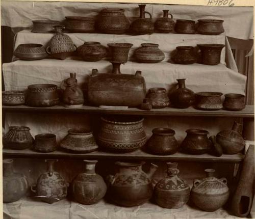 Collection of pottery