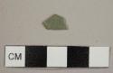 Green flat glass fragment