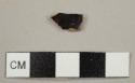 Black lead-glazed red earthenware, possibly buckley-type sherd