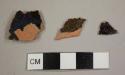 Red earthenware sherds, possibly Buckley-type