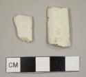 Kaolin/White ball clay pipe bowl fragments