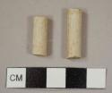 Kaolin/White ball clay pipe stem; 5/64 in bore diameter