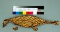 Palm-leaf printing form (legged animal) for tapa cloth