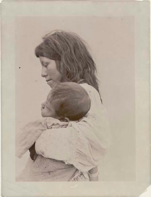 Woman and baby