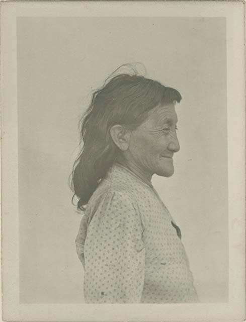 Portrait of a woman, profile