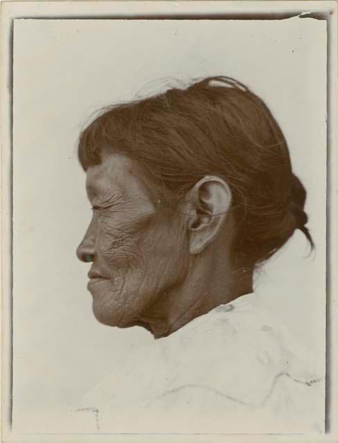 Portrait of a woman, profile