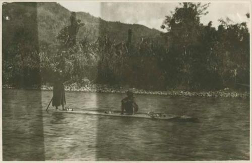 Two men in a boat